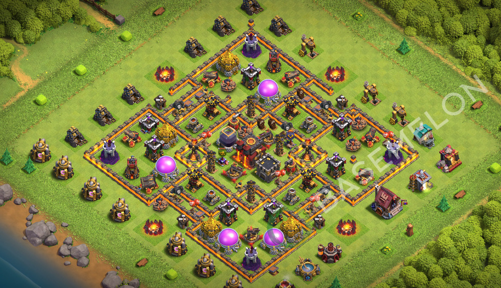 Town Hall Level 10 Farm Base Design 2026, Layout #3834