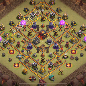 Town Hall Level 10 War Base Design 2026, Hybrid, Layout #3923