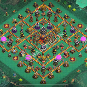 Town Hall Level 10 Trophy/Defense Base Design 2026, Max Levels, Anti Everything, Layout #3924