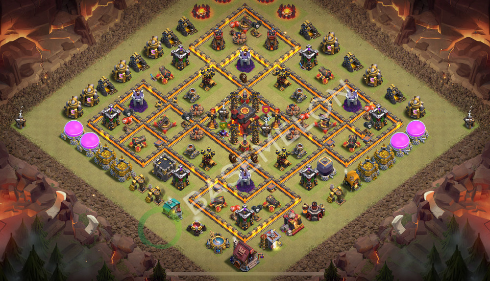 Town Hall Level 10 War Base Design 2026, Layout #3929