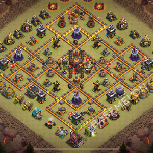 Town Hall Level 10 War Base Design 2026, Layout #3929