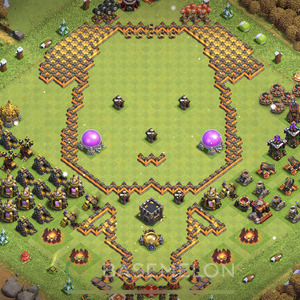 Town Hall Level 10 Progress Base Design, Layout #406