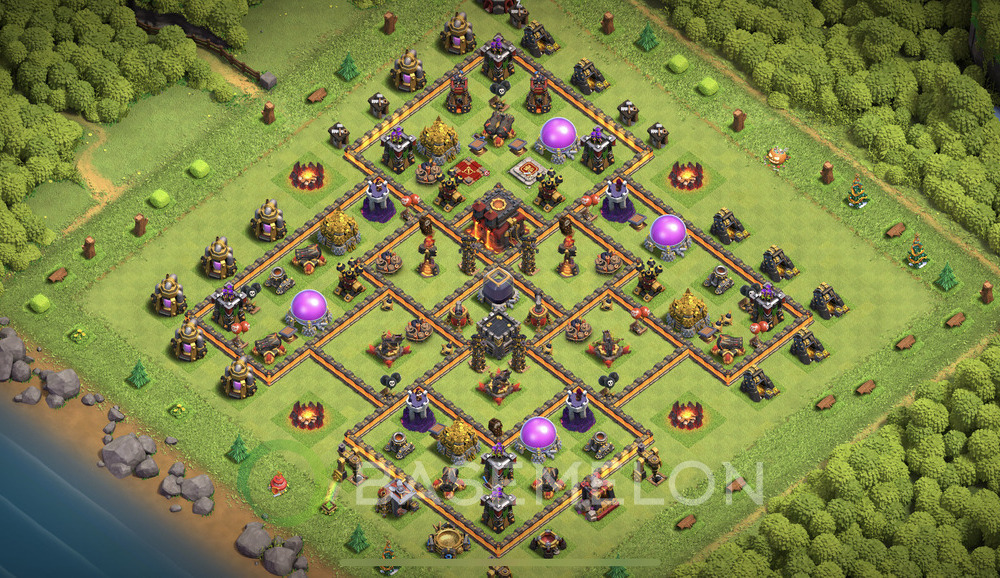 Town Hall Level 10 Farm Base Design 2024, Max Levels, Anti Air, Layout #452