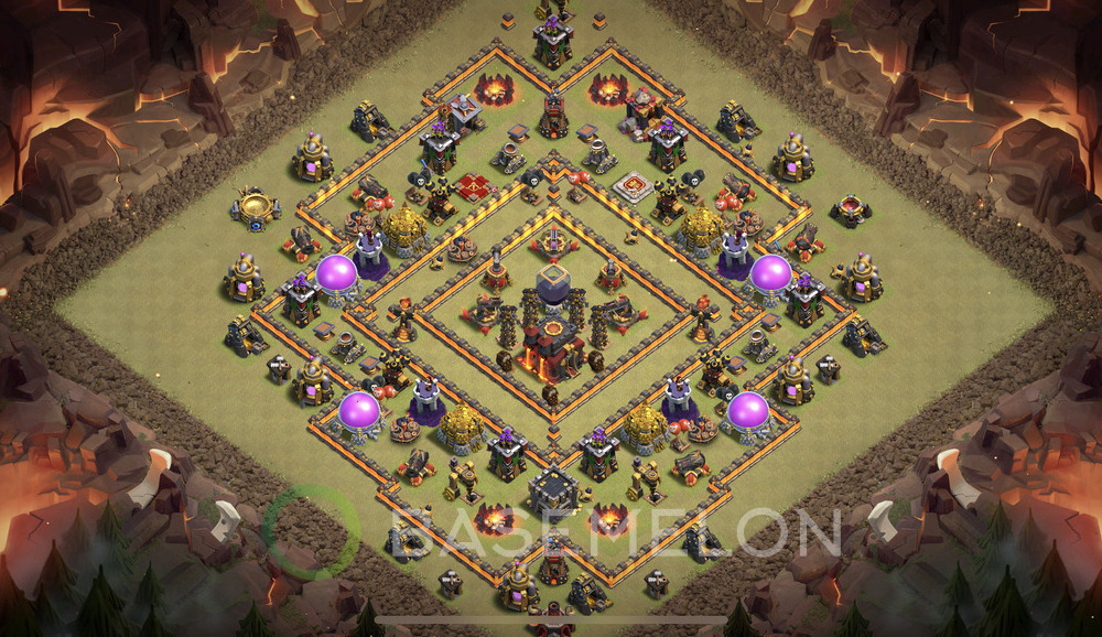 Town Hall Level 10 War Base Design 2024, Anti 2 Stars, Anti Everything, Layout #460