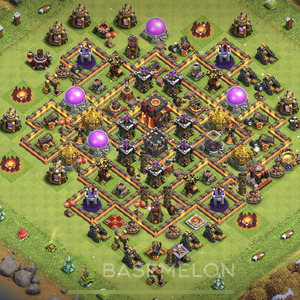 Town Hall Level 10 Trophy/Defense Base Design, Anti 2 Stars, Anti Air, Layout #509