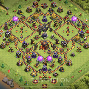 Town Hall Level 10 Farm Base Design, Anti Everything, Hybrid, Layout #523