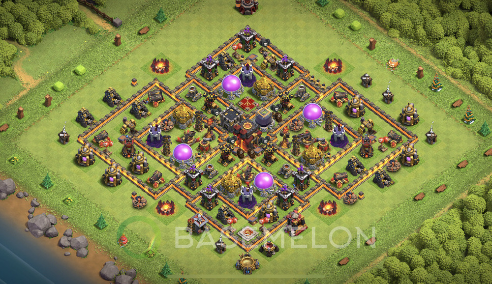 Town Hall Level 10 Farm Base Design 2024, Legend League, Hybrid, Layout #544