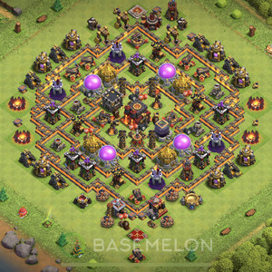 Town Hall Level 10 Farm Base Design, Anti Everything, Hybrid, Layout #59