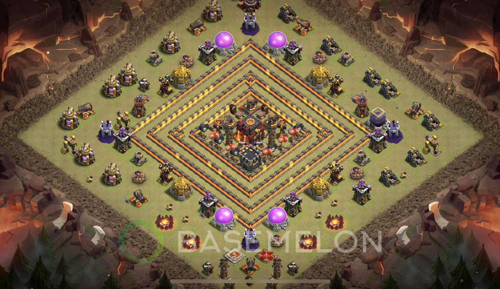 Town Hall Level 10 War Base Design 2024, Max Levels, Anti Everything, Layout #66