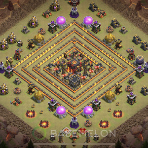 Rathaus Level 10 Krieg Base, Max Level, Anti Alles, Layout #66