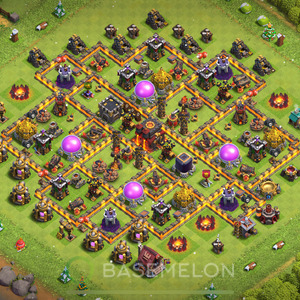 Rathaus Level 10 Verteidigung Base 2025, Layout #679