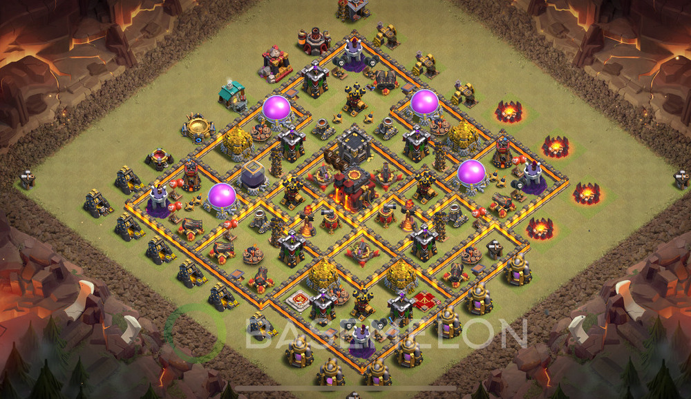 Town Hall Level 10 War Base Design 2024, Anti 3 Stars, Anti Everything, Layout #714