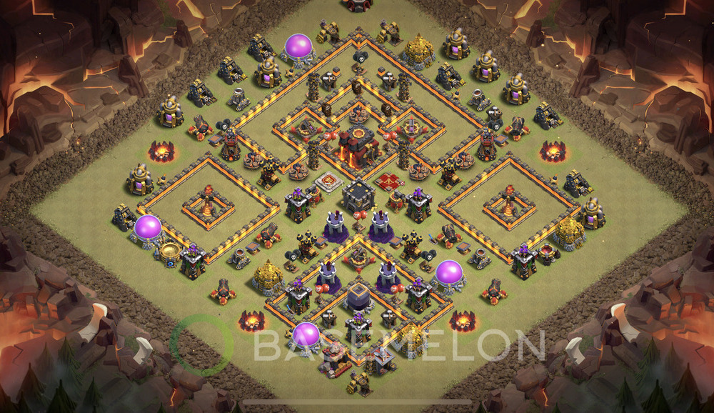 Town Hall Level 10 War Base Design 2024, Max Levels, Anti Everything, Layout #716