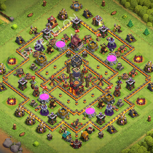 Town Hall Level 10 Farm Base Design 2026, Anti Everything, Hybrid, Layout #732