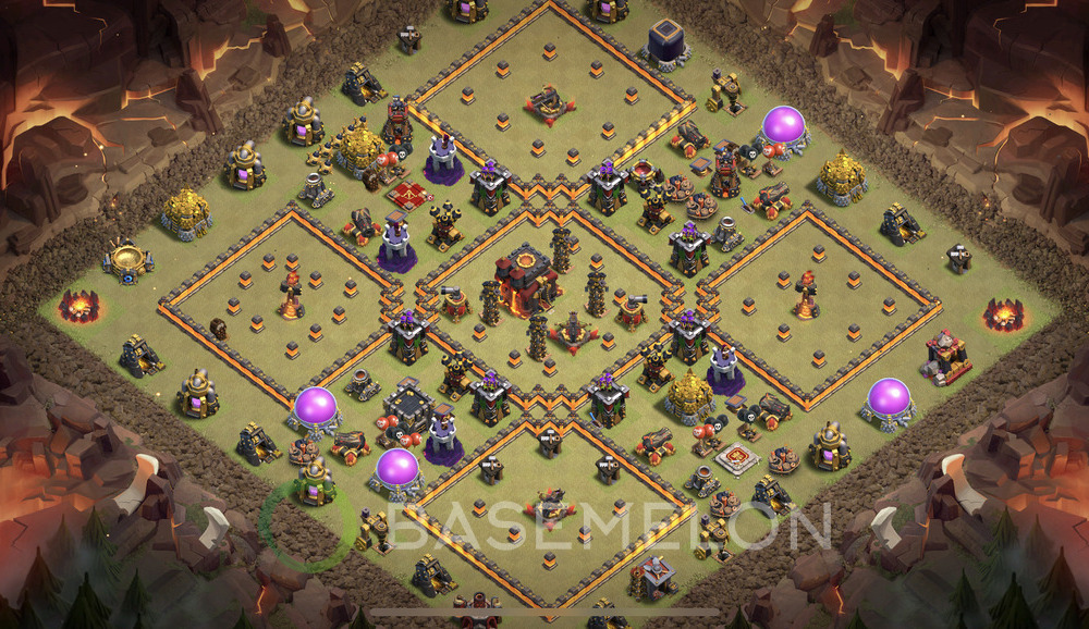 Town Hall Level 10 War Base Design 2024, Anti 3 Stars, Anti Everything, Layout #750