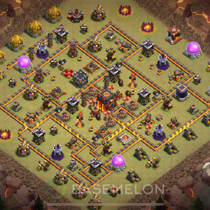 Town Hall Level 10 War Base Design, Layout #781