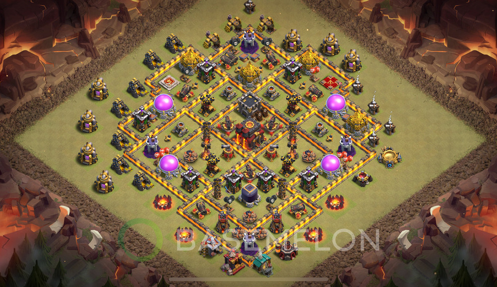 Town Hall Level 10 War Base Design 2024, Anti 2 Stars, Anti Everything, Layout #783