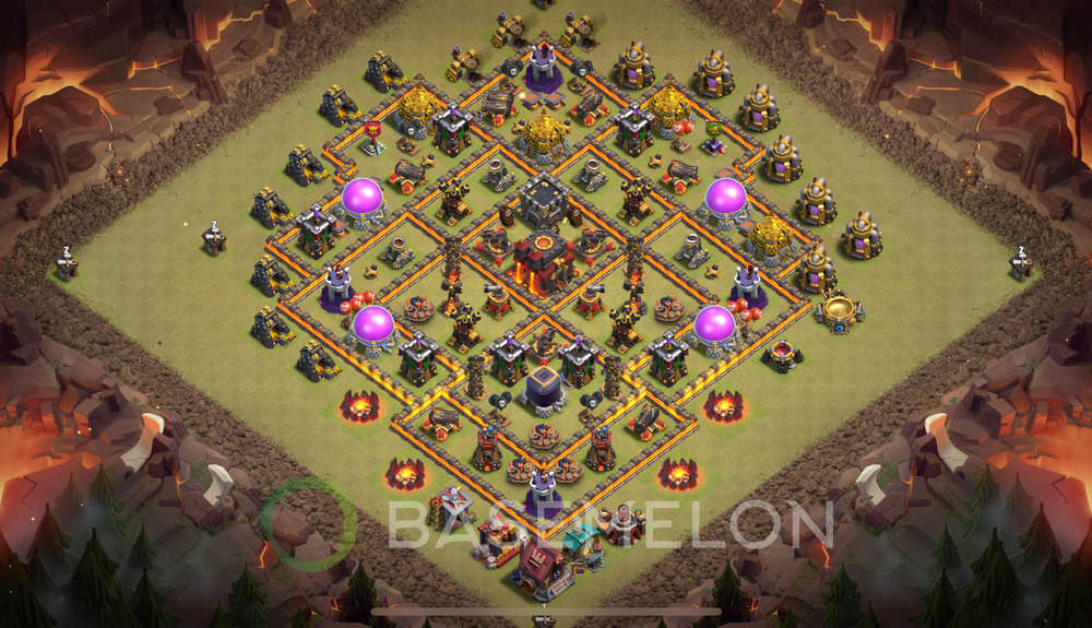 Town Hall Level 10 War Base Design 2025, Anti 2 Stars, Anti Everything, Layout #783