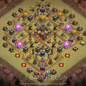 Town Hall Level 10 War Base Design 2025, Anti 2 Stars, Anti Everything, Layout #783