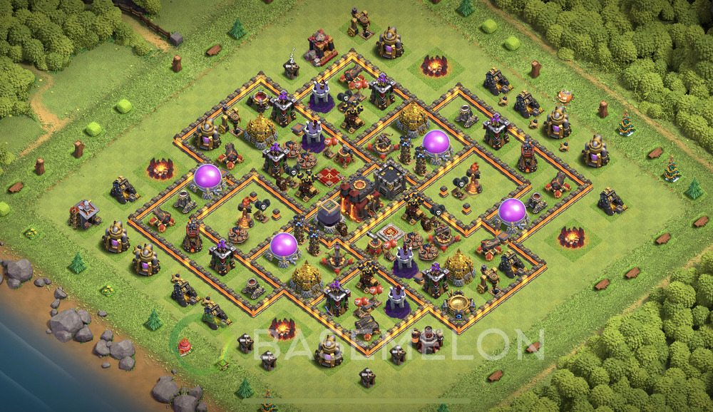 Town Hall Level 10 Farm Base Design 2024, Max Levels, Anti Air, Layout #807