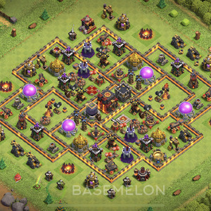 Rathaus Level 10 Farmen Base, Max Level, Anti Air, Layout #807