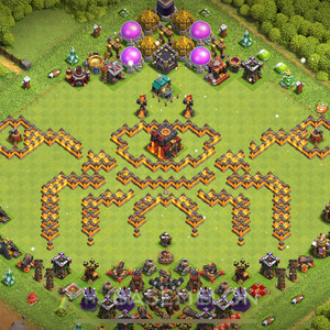 Town Hall Level 10 Progress Base Design, Layout #821