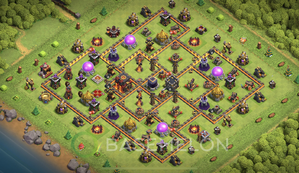 Town Hall Level 10 Farm Base Design 2024, Anti 3 Stars, Layout #837