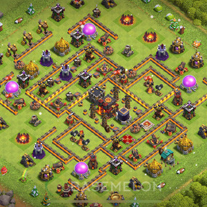 Town Hall Level 10 Trophy/Defense Base Design 2025, Anti Air, Layout #934