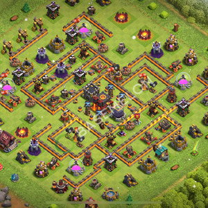 Town Hall Level 10 Trophy/Defense Base Design 2025, Anti Air, Layout #934