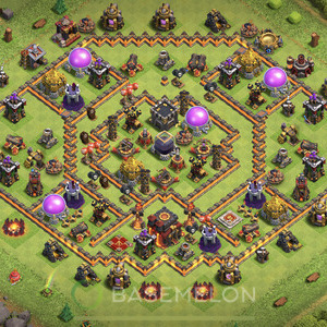 Town Hall Level 10 Farm Base Design 2025, Hybrid, Layout #940