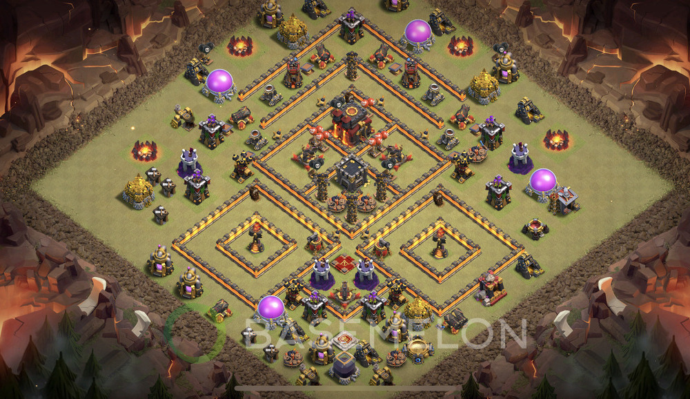 Town Hall Level 10 War Base Design 2024, Max Levels, Anti Everything, Layout #944