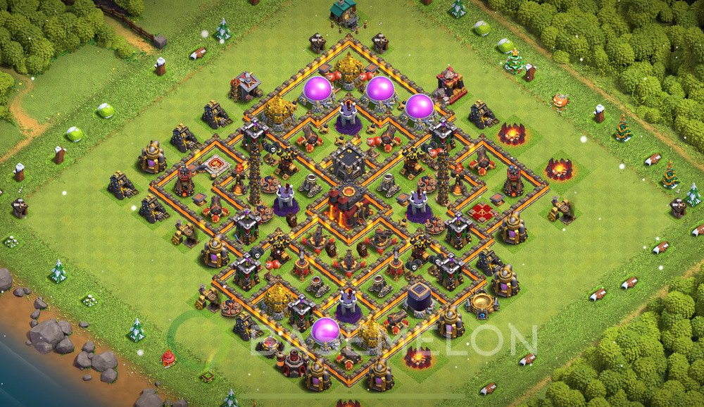 Town Hall Level 10 Trophy/Defense Base Design 2024, Legend League, Layout #946