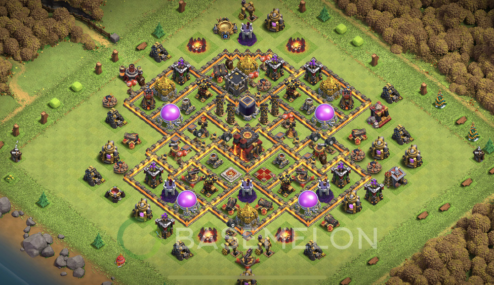 Town Hall Level 10 Farm Base Design 2025, Anti 3 Stars, Anti Everything, Layout #948