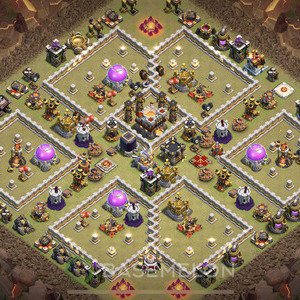Town Hall Level 11 War Base Design 2025, Legend League, Hybrid, Layout #1013