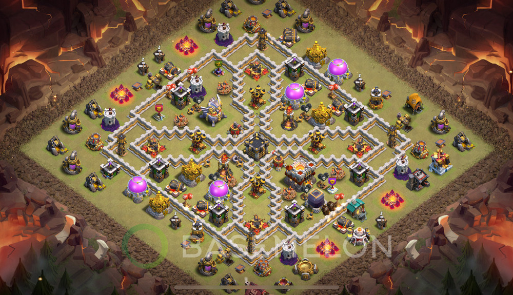 Town Hall Level 11 War Base Design 2025, Anti Everything, Layout #1015