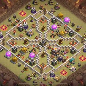 Town Hall Level 11 War Base Design 2025, Anti Everything, Layout #1015