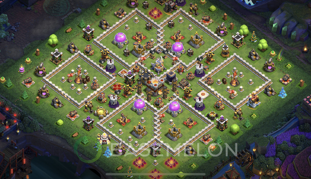 Town Hall Level 11 Farm Base Design 2024, Anti Air, Hybrid, Layout #1046