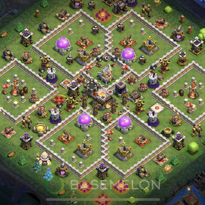 Town Hall Level 11 Farm Base Design 2025, Anti Air, Hybrid, Layout #1046