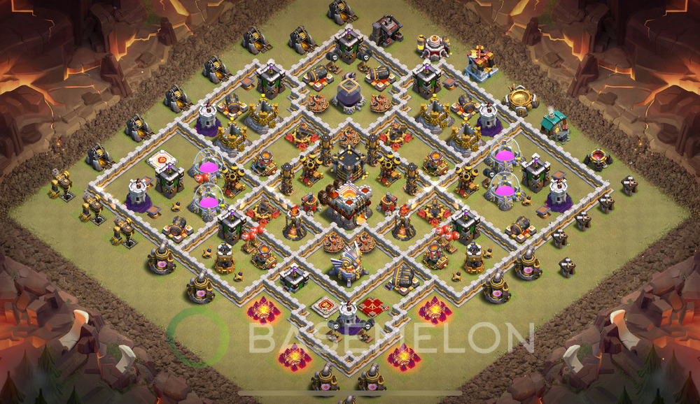 Town Hall Level 11 War Base Design 2024, Anti 2 Stars, Anti Everything, Layout #1092