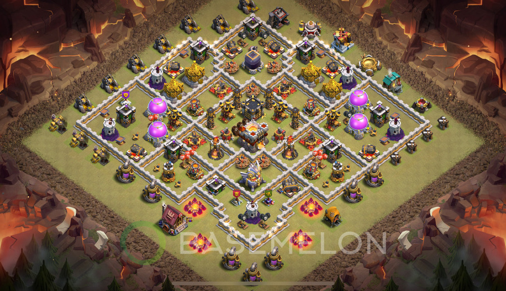 Town Hall Level 11 War Base Design 2025, Anti 2 Stars, Anti Everything, Layout #1092