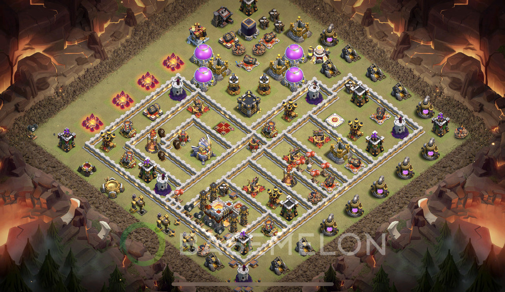 Town Hall Level 11 War Base Design 2024, Anti Everything, Layout #1138