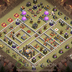 Town Hall Level 11 War Base Design 2025, Anti Everything, Layout #1138