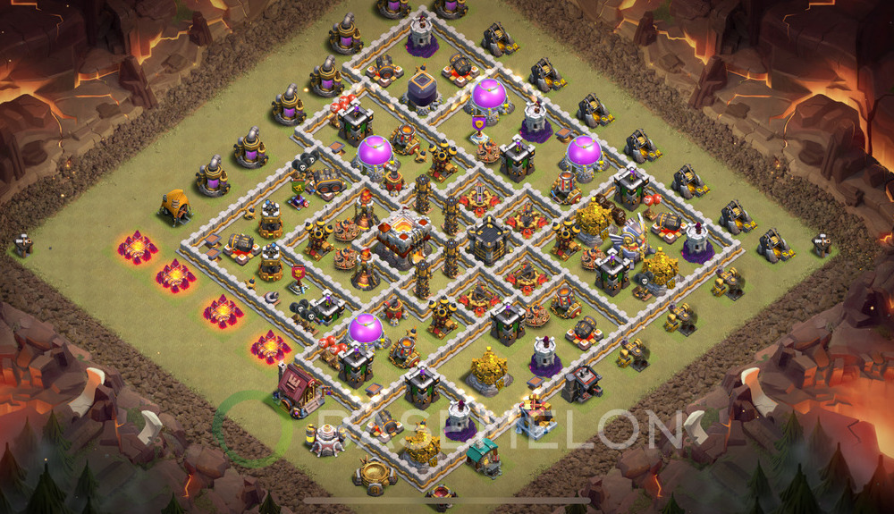 Town Hall Level 11 War Base Design 2025, Max Levels, Anti Everything, Layout #1147