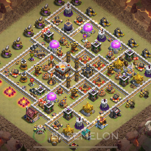 Town Hall Level 11 War Base Design 2025, Max Levels, Anti Everything, Layout #1147