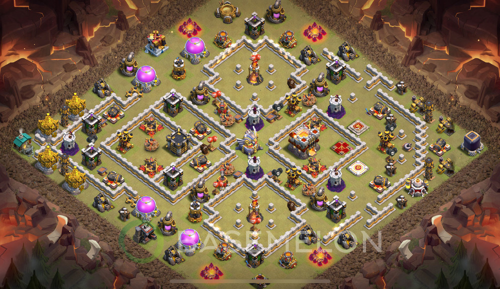 Town Hall Level 11 War Base Design 2025, Anti 2 Stars, Anti Everything, Layout #1186