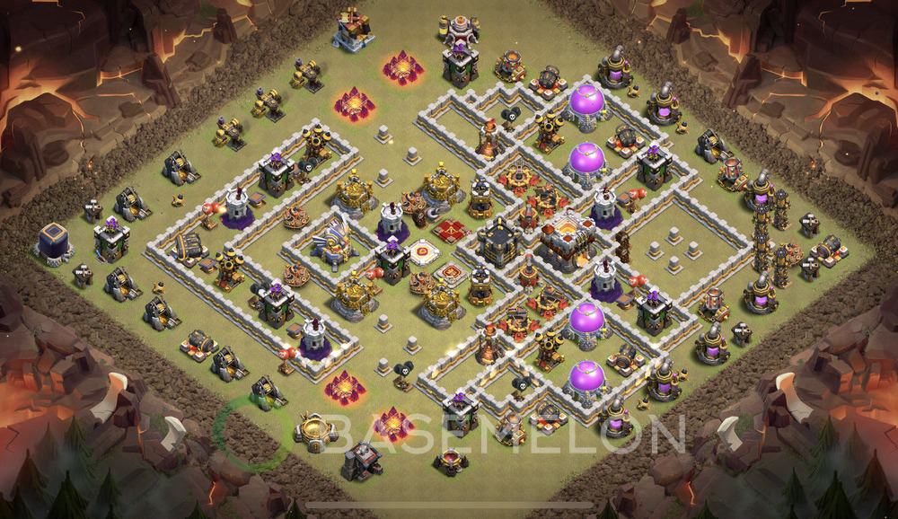 Town Hall Level 11 War Base Design 2025, Anti 3 Stars, Anti Everything, Layout #1231