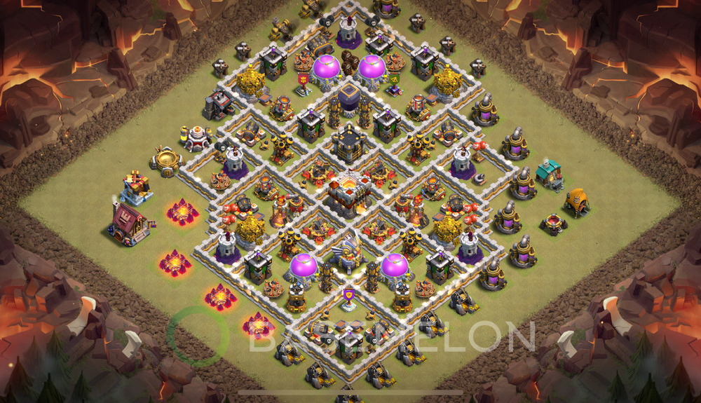 Town Hall Level 11 War Base Design 2025, Anti 3 Stars, Anti Everything, Layout #1264