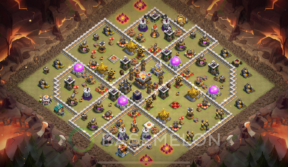 Town Hall Level 11 War Base Design 2025, Anti 2 Stars, Anti Everything, Layout #1267