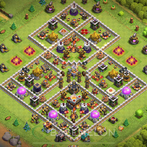 Town Hall Level 11 Trophy/Defense Base Design 2025, Anti 2 Stars, Anti Everything, Layout #1271