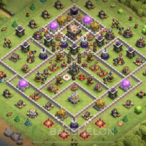 Rathaus Level 11 Verteidigung Base 2025, Hybrid, Layout #1301